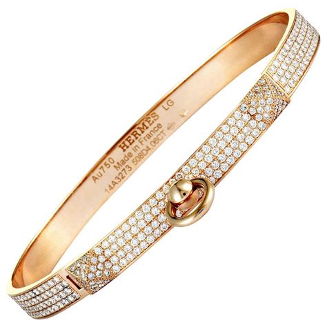 hermes kelly bracelet gold diamond|Hermes kelly bracelet rose gold.